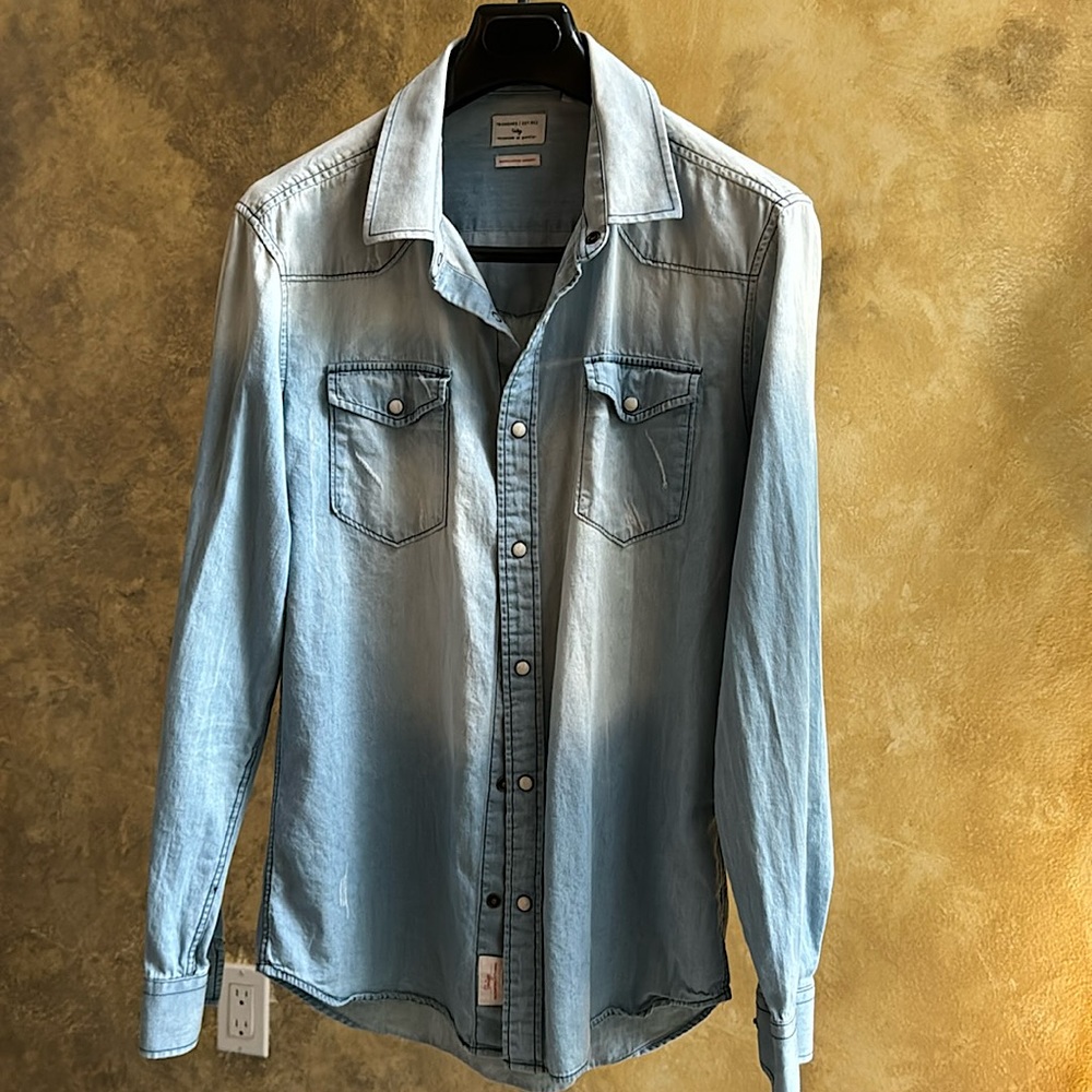 7 Diamonds denim western Shirt